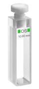 Glass cuvette for spectrophotometer, macro, with stopper, 110-OS, path length: 10 mm, volume: 3.5 ml