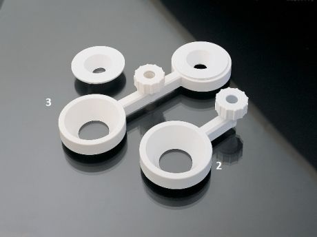 Szimpla tölcsértartó, 25 – 170 mm átmérőig, dupla tölcsértartó, 25 – 170 mm átmérőig