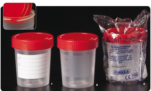 Mintatartó edény 120 ml-es, piros színű csavaros kupakkal, kanállal is