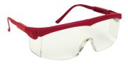 Protective glasses with adjusable leg, red