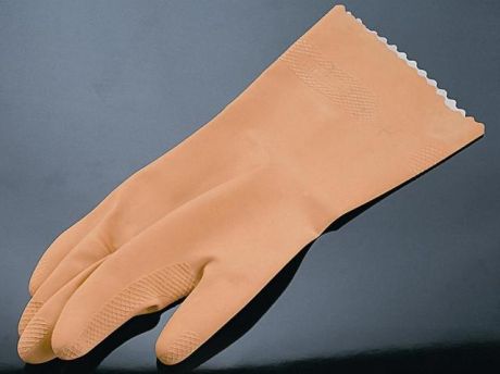 Latex háztartási védõkesztyű csúszásgátló felülettel