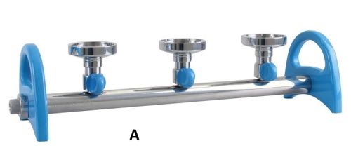 Szűrőállvány különféle szűrőegységgel, több munkahelyes