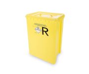 Veszélyes hulladéktartó, 65 liter, II és III-as típusú szilárd, félszilárd hulladékokhoz, 10 db/csomag