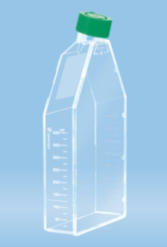 Tenyésztőedény, steril, adherens vagy szuszpenziós sejtekhez, szellőző, szűrőbetétes kupakkal