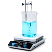 AREC 10 Advance fűthető mágneses keverő PT100 szenzorral, rúddal és szorítóval