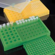 PCR workstation, with transparent lid, blue