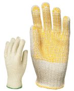 Cut-proof, knitted gloves, Abralon, thick, size 7, 1 pair