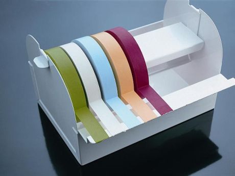 Colored, self-adhesive tape for identifying samples