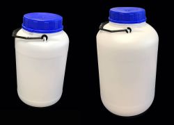 Tárolóballon csavaros tetővel és belső kupakkal