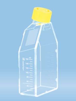 Tenyésztőedény, steril, adherens vagy szuszpenziós sejtekhez, 2 pozíciós kupakkal