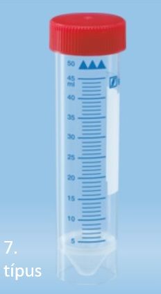 Centrifuge tube with screw cap Falcon shape type 7