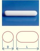 PTFE Stirrer Bar, Cylindrical, 20 x 6mm