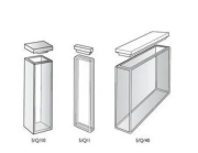 !!!S/Q/1 típusú kvarc küvetta, 1 mm-es optikai úthosszal, fedéllel