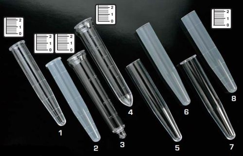 Kónikus végű műanyag kémcső, centrifugálható