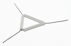 Drótháromszög kétféle kivitelben