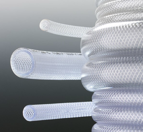 Erősített PVC cső, áttetsző