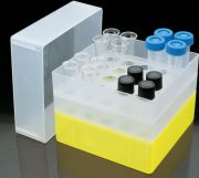 Rack for test tubes, 5x5, yellow