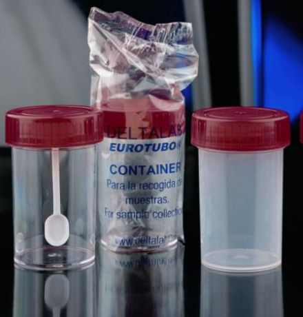 Mintatartó edény 60ml-es, csavaros kupakkal, kanállal is