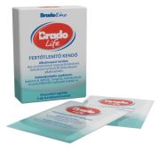 Bradolife kéz- és felületfertőtlenítő kendő, 10x5 db/doboz