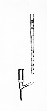 Büretta, oldalcsapos, B jelű, Schellbach csíkkal