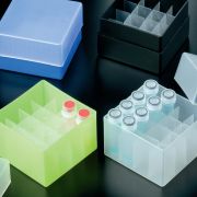 Rack for tubes, 4x4, blue