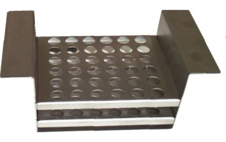 Suspended type tube rack for polycarbonate tanks