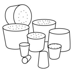 Záródugó kaucsuk vagy szilikon gumiból