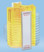 Petricsésze tartó állvány, sárga, 52 férőhelyes