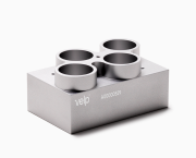 Alumínium blokk 4 db 42 mm-es csőhöz, KOI