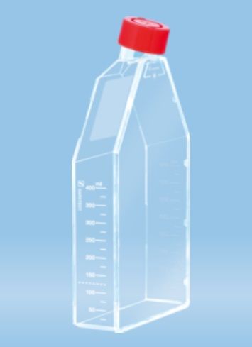 Tenyésztőedény, steril, adherens vagy szuszpenziós sejtekhez, szellőző, szűrőbetétes kupakkal