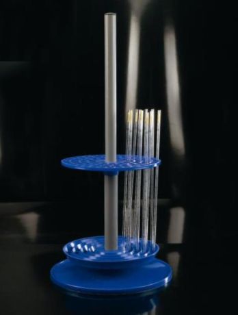 Pipettaállvány, forgatható, kék színű