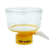Szűrő palackok tetejére, 250 ml, PES szűrő 0,22µm, 75mm átmérő, steril, egyesével csomagolva, 24 db / csomag