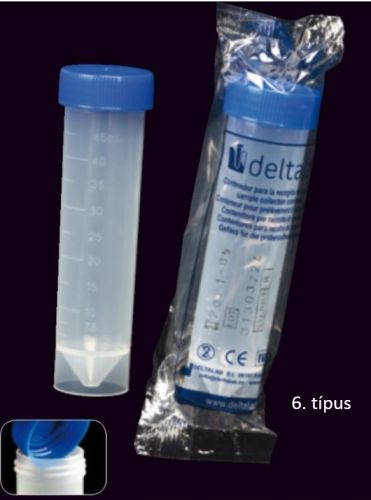 Centrifugacsövek csavaros kupakkal (Falcon forma)