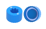 XT48 csövekhez csavaros kupak, kék, XLX500 / 2000 / 4000 / 1800V  csövekhez, béta sugár steril, ömlesztett kiszerelés, 2400 db / doboz