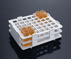 Küvetta és mikrocső tartóállvány, fehér