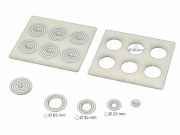 Lapos tető kör alakú nyílásokkal, koncentrikus gyűrűkkel, WNB/WNE 14, 22 típushoz vízfürdőhöz