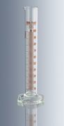 Mérőhenger üvegtalpas, 25 ml, B jelű, barna festésű