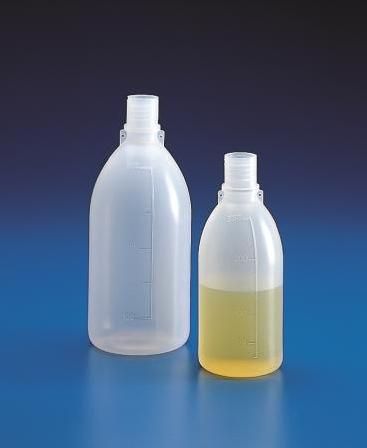 Folyadékflakon csavaros menettel, kupak nélkül