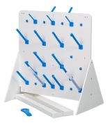 Asztali edényszárító tüskékkel, PVC, méret: 600x600mm, férőhely:71 db