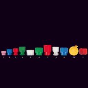 PE cap for tubes, natural, 2.500 pc/case