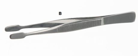 Tárgy-, fedőlemez csipesz, egyenes vagy hajlított