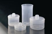 Weighing bottle with lid, plastic, colorless