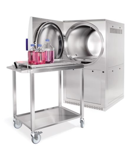 Systec HX-rendszerű kétajtós (átadó, vagy átadós) autoklávok