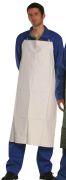 PVC acid resistant apron, white, 110x75 cm, 1 piece