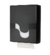 Kéztörlő tartó hajtogatott papírhoz, fekete, 350×275×125 mm