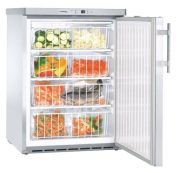 Statikus, univerzális mélyhűtőszekrény, GGU1550, 141 l, inox, teleajtós