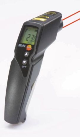 TESTO 830-T2 típusú infra hőmérsékletmérő lézerjelöléssel