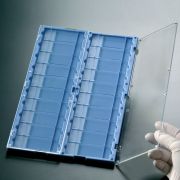 Tárgylemeztartó mappa, 20 férőhelyes, kék