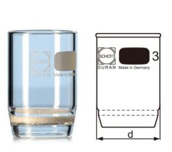 Szűrőtégely porózus üvegszűrővel