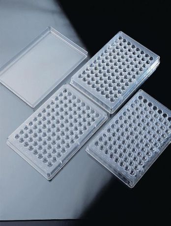 Microtiter plate with 96 wells, sterile